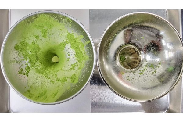 抹茶の付着抑制