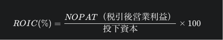 ROIC計算式